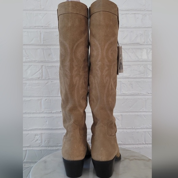 Zara Suede Cowboy Boots - Picture 7 of 11